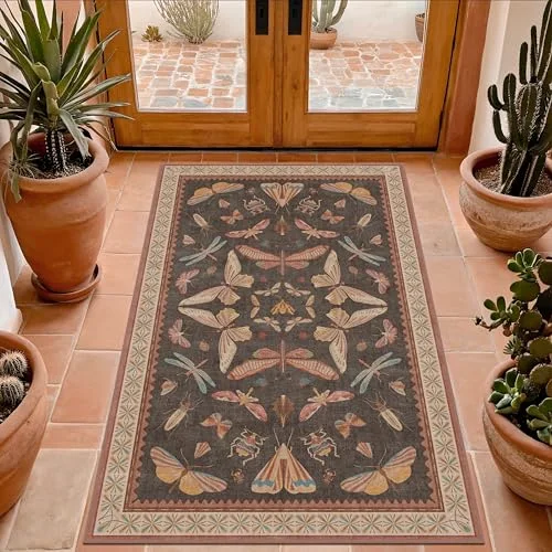 Tribal Brown, a vintage washable rug by HazoHaus