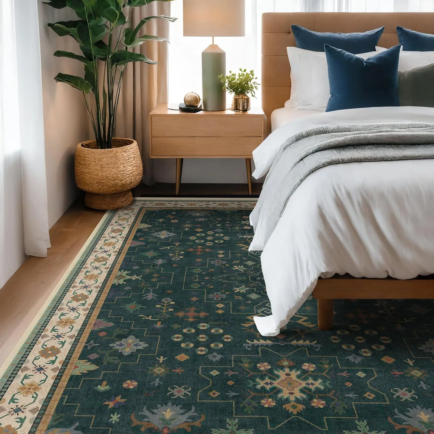 HazoHaus washable rug in a real room, gallery view 12