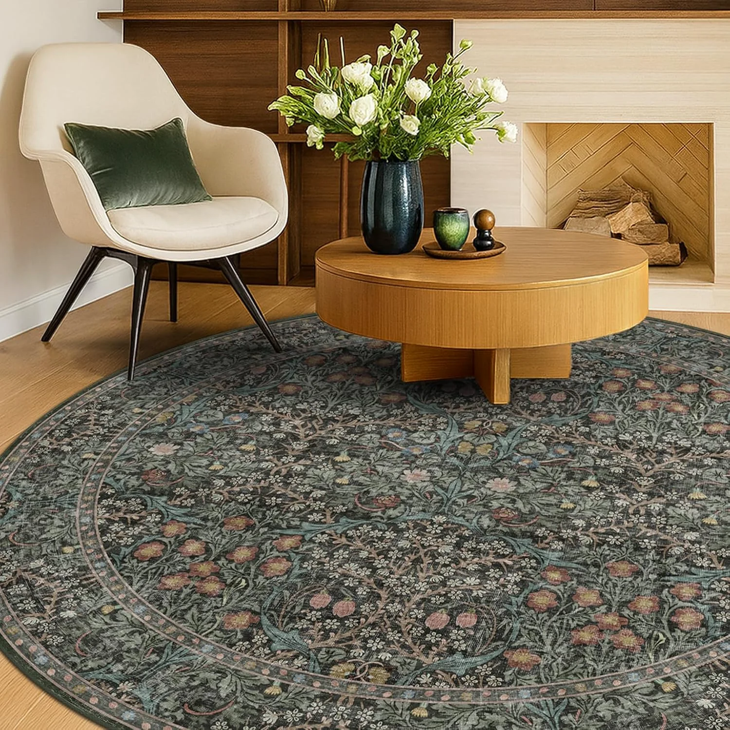 HazoHaus washable rug in a real room, gallery view 4