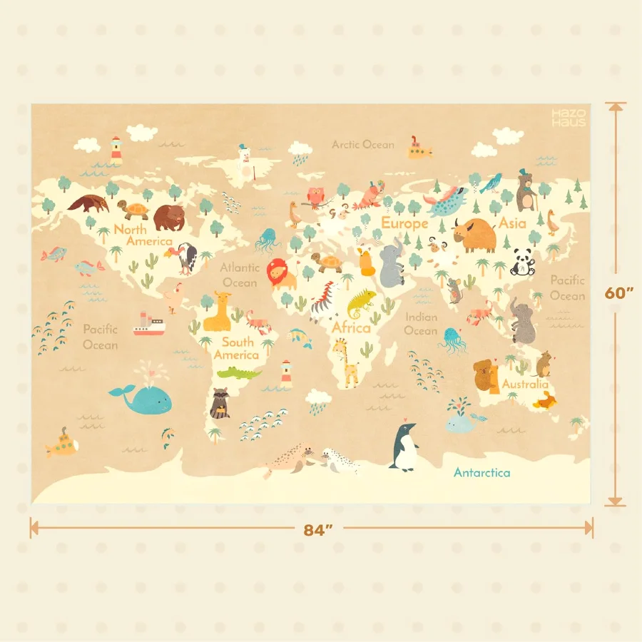 Gentle Earth Map, detail view