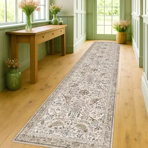 Moss Green, a vintage washable rug by HazoHaus