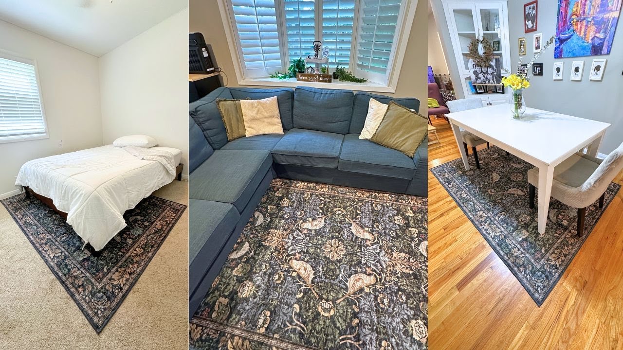 Hazo Haus 5x7 washable rug, reviewed in a real home (video by Our Favorite Things Reviewed)